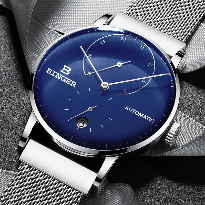 Curved Glass Business Fashion Men's Automatic Mechanical Watch 3