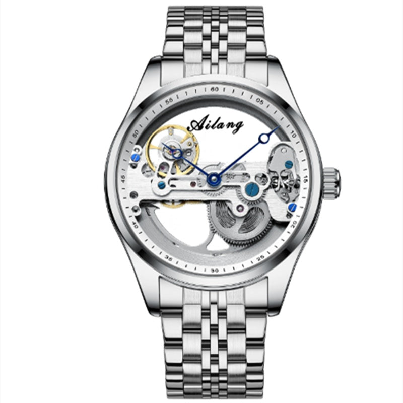 Automatic Mechanical Watch Creative Hollow Male Watch Generation Silicone Band Watch 10