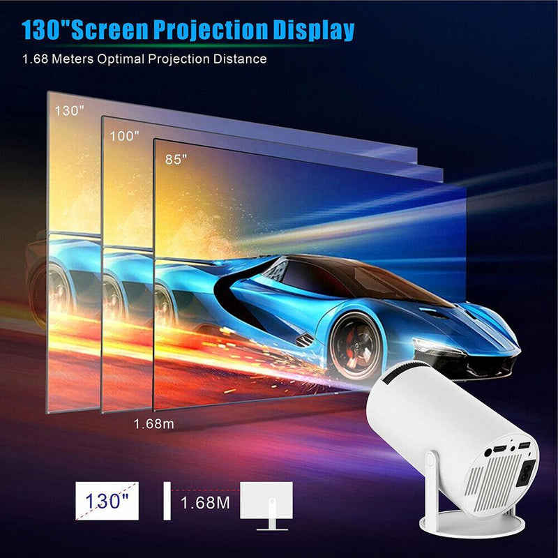 5G 4K Projector Smart HD LED WiFi Bluetooth HDMI USB Android Office Home Theater 3