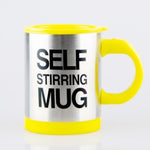 Automatic Stirring Glass Lazy Electric Mug Stainless Steel Electric Rotating Coffee Cup 12