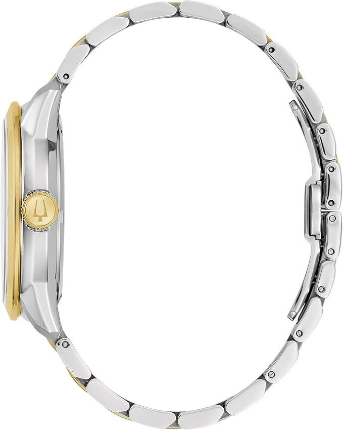Bulova Men's Classic Sutton 4-Hand Automatic Watch, 24-Hour Sub Dial, Open Aperture, Self-Winding, Exhibition Caseback, Double Curved Mineral Crystal, Luminous Hands, 42mm 8
