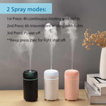 Car Diffuser Humidifier USB Aromatherapy Essential Oil Air Freshener USB Cool Mist Mini Portable Diffuser for Car Home Office Bedroom (Black) 12