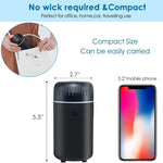 Car Diffuser Humidifier USB Aromatherapy Essential Oil Air Freshener USB Cool Mist Mini Portable Diffuser for Car Home Office Bedroom (Black) 5