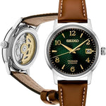 SEIKO Automatic Watch for Men - Presage Cocktail Time - Patterned with Golden Numerals and Date Calendar, 50m Water-Resistant 7