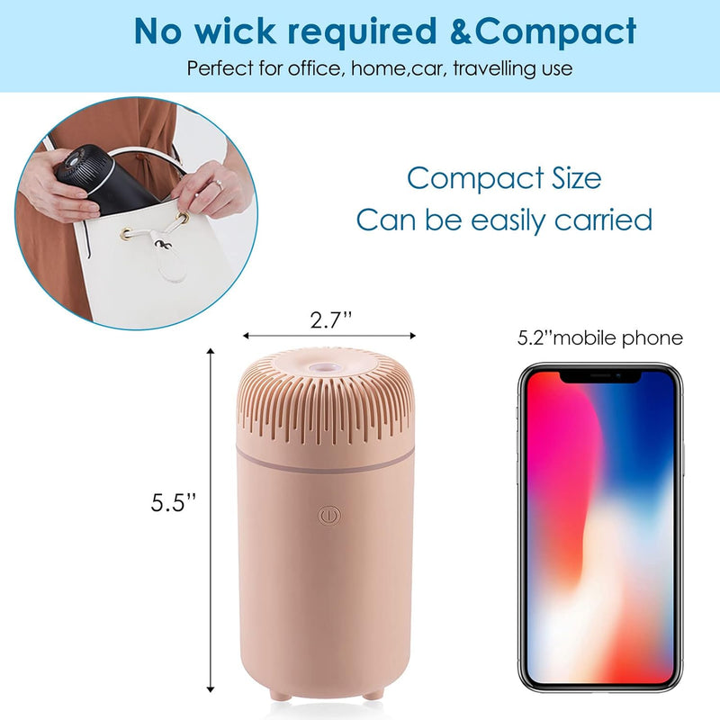 Car Diffuser Humidifier USB Aromatherapy Essential Oil Air Freshener USB Cool Mist Mini Portable Diffuser for Car Home Office Bedroom (Black) 9