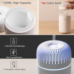 Car Diffuser Humidifier USB Aromatherapy Essential Oil Air Freshener USB Cool Mist Mini Portable Diffuser for Car Home Office Bedroom (Black) 19