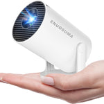 ENUOSUMA Super Mini Projector with WIFI 6 and Bluetooth, 4K 1080P Support Portable Projector, Built-in App, Android 11, 200 ANSI, Auto Keystone Correction, Video Projector for Laptop/PC/Smartphone(S) 2