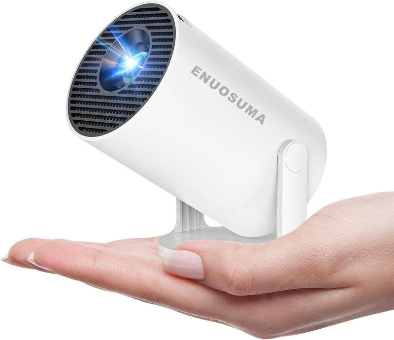 ENUOSUMA Super Mini Projector with WIFI 6 and Bluetooth, 4K 1080P Support Portable Projector, Built-in App, Android 11, 200 ANSI, Auto Keystone Correction, Video Projector for Laptop/PC/Smartphone(S) 2