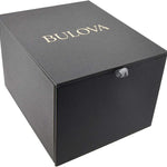 Bulova Men's Marine Star 'Series A' Automatic Stainless Steel Case with Blue Textured Silicone Strap, Open Aperture, Silver White Dial Model: 98A225 4