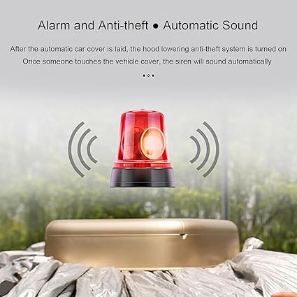 Smart Car Cover, Solar Charging, Remote Control, Automatic Retractable, Waterproof and Sunproof, Sand Protection Against Scraping, Double-Layer
