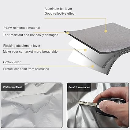 Smart Car Cover, Solar Charging, Remote Control, Automatic Retractable, Waterproof and Sunproof, Sand Protection Against Scraping, Double-Layer