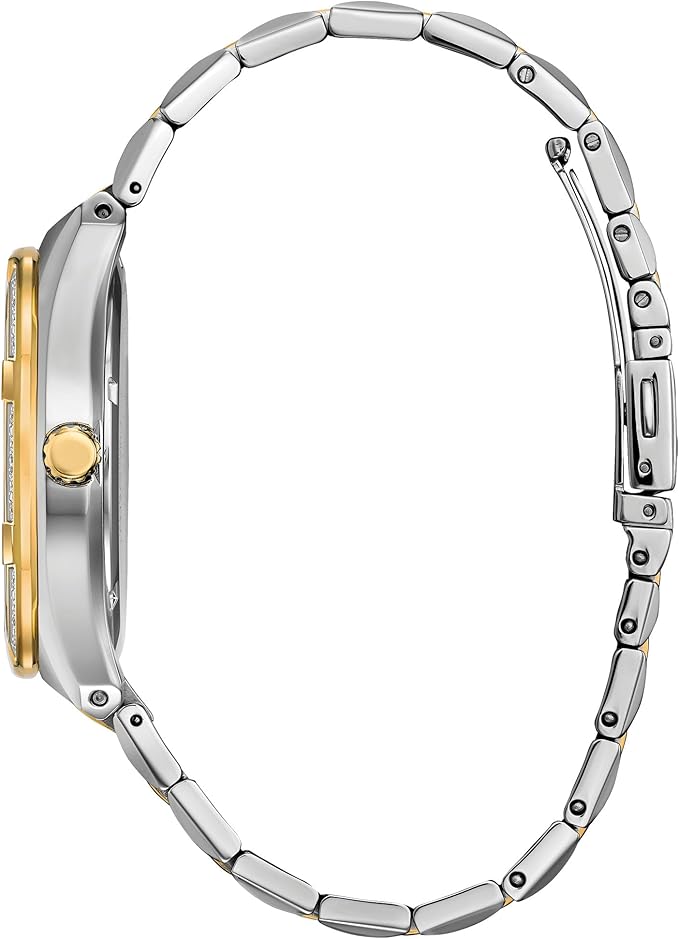 Citizen Men's Eco-Drive Corso Diamond Bezel Watch, Two-Tone Stainless Steel Bracelet Watch, 3 Hand, Date 2