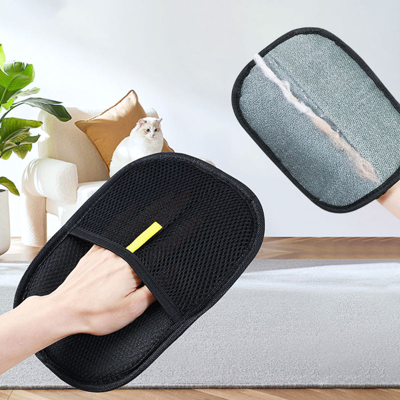 Pet Hair Remover Mitt Pet Hair Remover Gloves Deshedding Brush Glove For Dog Cat Rabbit With Long Short Curly Hair 5