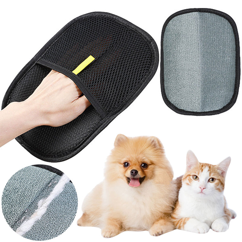 Pet Hair Remover Mitt Pet Hair Remover Gloves Deshedding Brush Glove For Dog Cat Rabbit With Long Short Curly Hair 1
