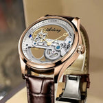 Automatic Mechanical Watch Creative Hollow Male Watch Generation Silicone Band Watch 8
