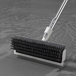 Floor Crevice Cleaning Brush Stiff Bristles Dual-action Long Handle 4