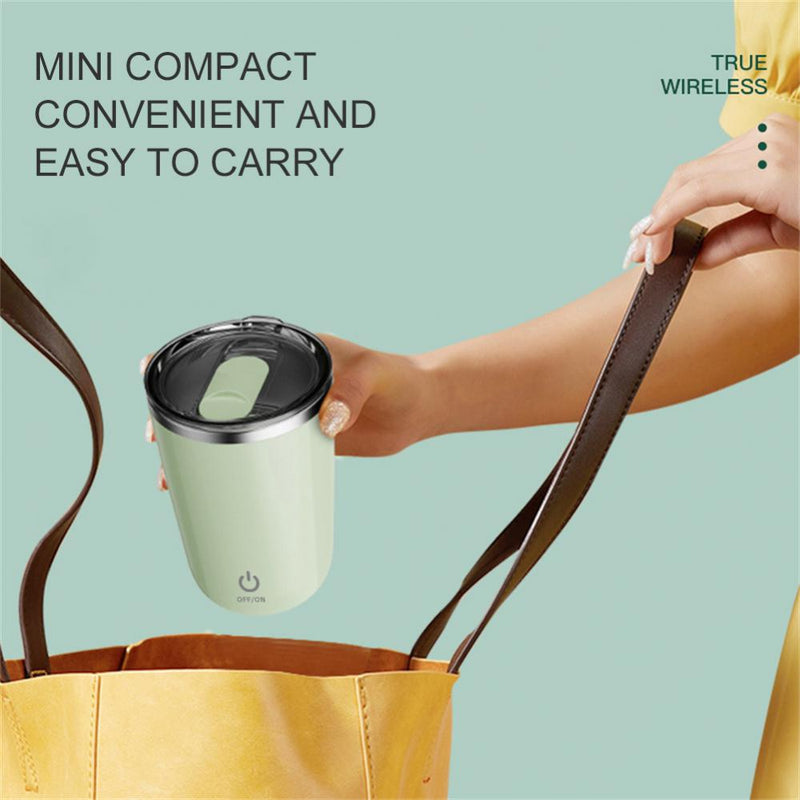 350ml Automatic Self Stirring Mug Coffee Milk Juice Mixing Cup Electric Stainless Steel Lazy Rotating Mug Magnetic Stirring Cup Kitchen Gadgets 10