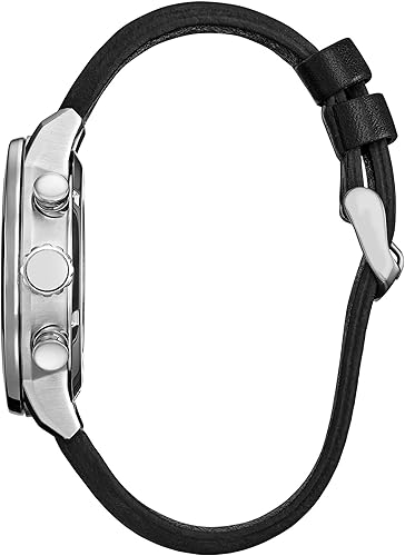 Citizen Men's Eco-Drive Rebel Starfighter Boxed Set, Stainless Steel Case, Black Leather Strap (Model: CA0870-43W)