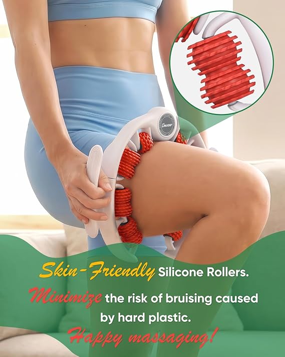 ONUEMP Cellulite Remover for Legs, Cellulite Massager Roller Muscle Roller, Fascia Massage Tool Thigh, Calf, Leg Massager - Anti-Celulitis, Lymphatic Drainage, Body Sculpting, Deep Tissue Pain Relief 7