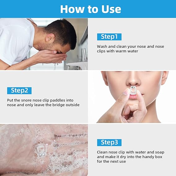 Anti Snoring Nose Clips for Men & Women - Magnetic Snore Stopper for Better Sleep – Soft Silicone Nasal Device - Reusable Snoring Solution (6 Pack) 3