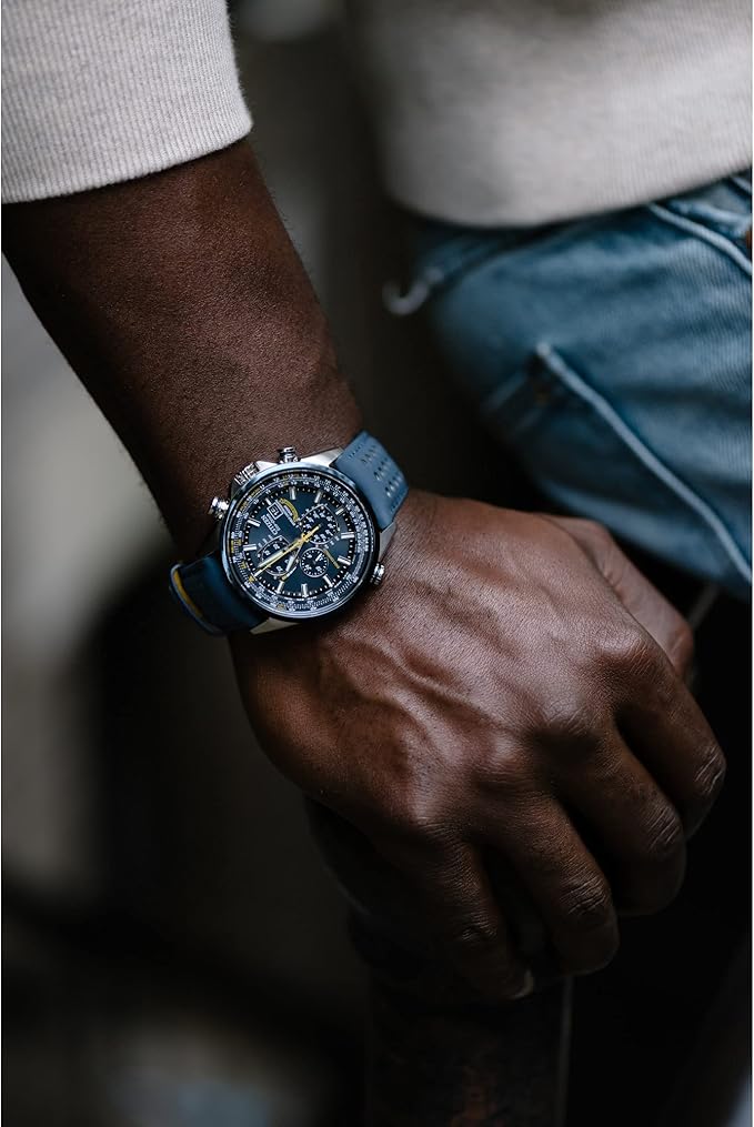 Citizen Men's Eco-Drive Sport Luxury World Chronograph Atomic Time Keeping Watch 3