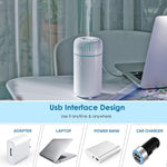 Car Diffuser Humidifier USB Aromatherapy Essential Oil Air Freshener USB Cool Mist Mini Portable Diffuser for Car Home Office Bedroom (Black) 16