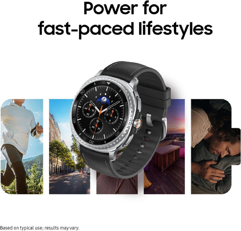 Samsung Galaxy Watch 8 Classic (2025) 46mm Bluetooth Smartwatch, Cushion Design, Rotating Bezel, Quick Button, Sleep Coaching, Running Coach, Energy Score, Black [US Version, 2 Yr Warranty] 8