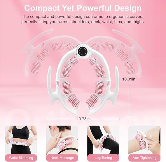 Cellulite Massage Roller, Cellulite Roller for Legs & Body, Handheld Muscle and Fascia Massager for Arms Waist Stomach, Anti Cellulite Massager Stick for Relaxation 5