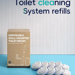 Disposable Toilet Cleaning System - Toilet Wand Kit with 48 High-Performance Refills, Wall Mounted Brush and Holder for Deep Cleaning Bathroom (2 Toilet Brush+48 Refills) 5