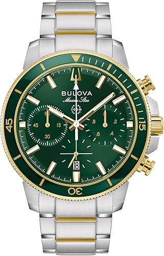 Bulova Men's Marine Star Series C Two-Tone Stainless Steel 6-Hand Chronograph Quartz Watch