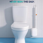 Disposable Toilet Cleaning System - Toilet Wand Kit with 48 High-Performance Refills, Wall Mounted Brush and Holder for Deep Cleaning Bathroom (2 Toilet Brush+48 Refills) 7