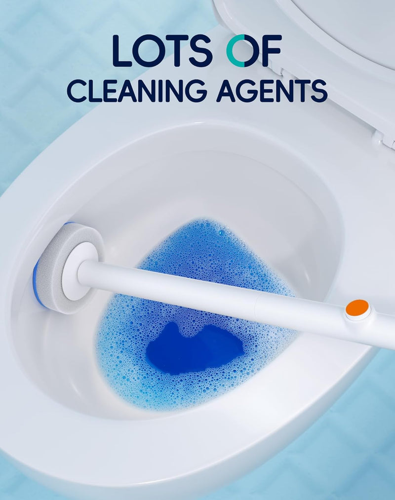 Disposable Toilet Cleaning System - Toilet Wand Kit with 48 High-Performance Refills, Wall Mounted Brush and Holder for Deep Cleaning Bathroom (2 Toilet Brush+48 Refills) 2