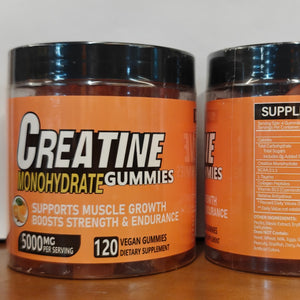Creatine Monohydrate Gummies 5000mg Per Serving, Vegan
