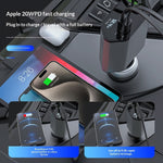 4 In 1 Retractable Car Charger Fast Car Phone Charger 120W With USB Type C Cable 4