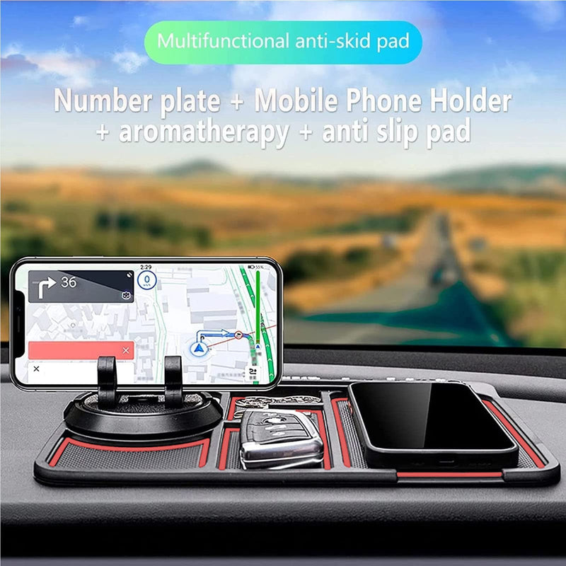 Non-Slip Car Phone Pad For 4-in-1 Car Parking Number Card Anti-Slip Mat Auto Phone Holder Sticky Anti Slide Dash Phone Mount 6
