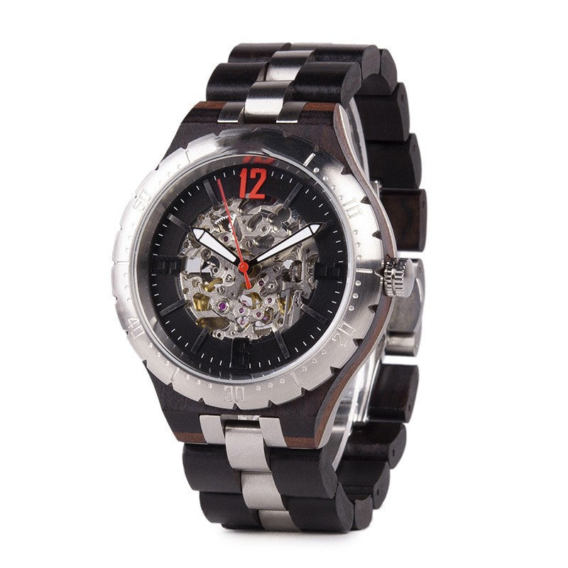 Wooden Automatic Mechanical Watches Men Luxury 3