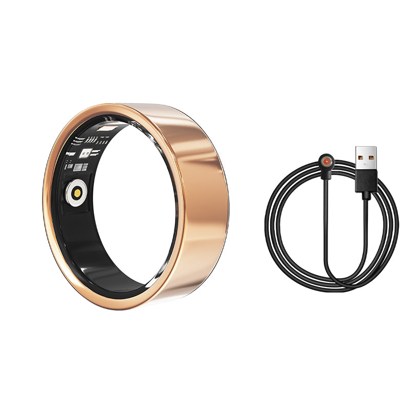 Smart Ring Health Tracker - Fitness Sleep Heart Rate Blood Oxygen Tracker Smart Ring For Men And Women,IP68 Waterproof Level Bluetooth Fitness Tracker Rings Family Care 12