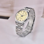 Simple Waterproof Men's Second Sweeping Starry Sky Steel Belt Quartz Watch 9