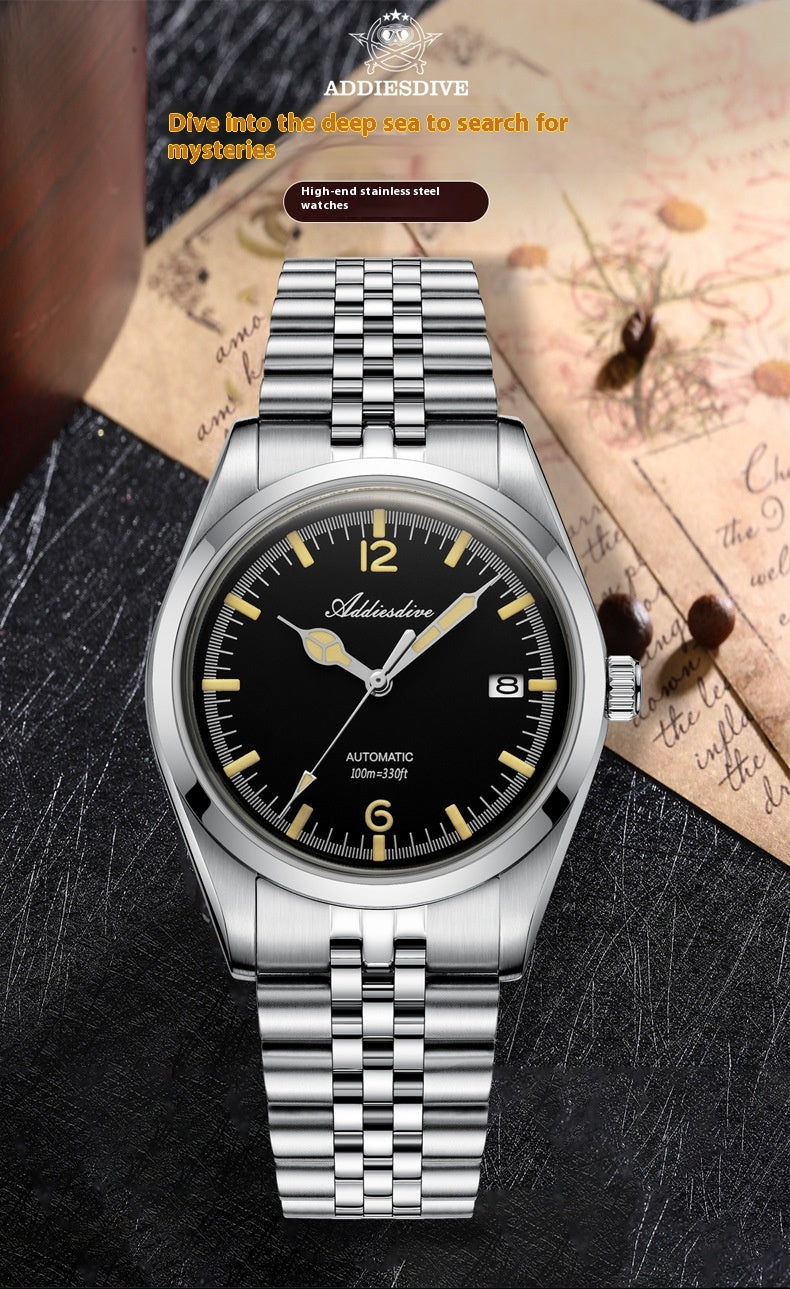 316L Stainless Steel Automatic Mechanical Watch 4
