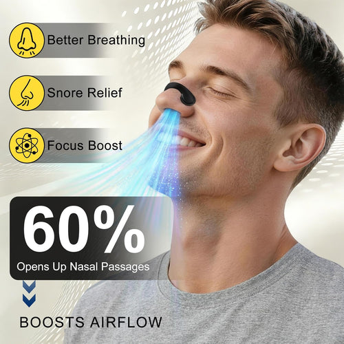 Reusable Amagnetic Nose Strips for Breathing & Snoring, Premium External Nasal Dilators, Upgraded Design Over Traditional Nose Strips, Effective Nasal Congestion Relief Anti Snoring Devices