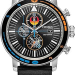Citizen Men's Eco-Drive Rebel Starfighter Boxed Set, Stainless Steel Case, Black Leather Strap (Model: CA0870-43W) 1