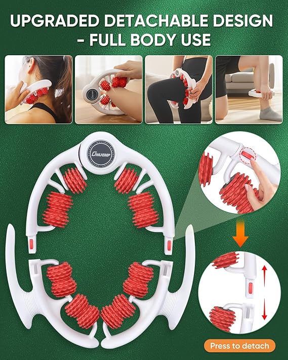 ONUEMP Cellulite Remover for Legs, Cellulite Massager Roller Muscle Roller, Fascia Massage Tool Thigh, Calf, Leg Massager - Anti-Celulitis, Lymphatic Drainage, Body Sculpting, Deep Tissue Pain Relief 6