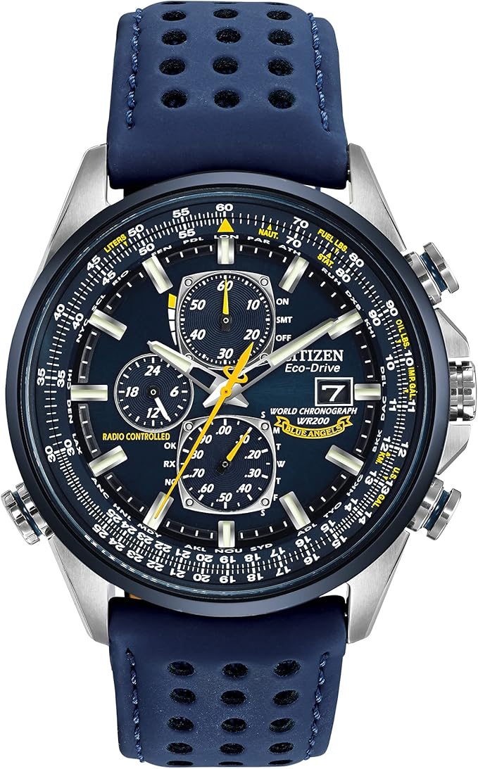 Citizen Men's Eco-Drive Sport Luxury World Chronograph Atomic Time Keeping Watch 1