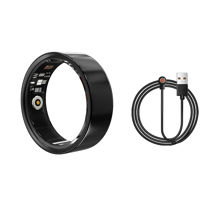 Smart Ring Health Tracker - Fitness Sleep Heart Rate Blood Oxygen Tracker Smart Ring For Men And Women,IP68 Waterproof Level Bluetooth Fitness Tracker Rings Family Care 11