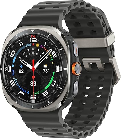 Samsung Galaxy Watch Ultra (2025) 47mm LTE Smartwatch, Titanium Casing, Advanced Sleep Coaching, Running Coach, Energy Score, Heart Rate Tracking, GPS, Titanium Blue [US Version, 2 Yr Warranty]