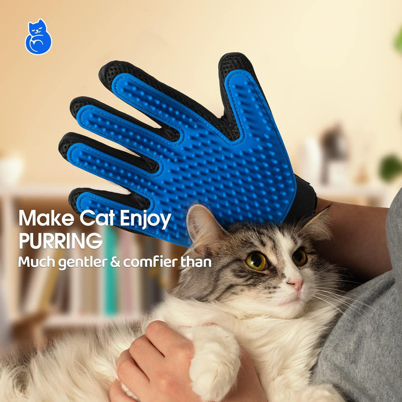 Upgrade Pet Grooming Gloves Cat Brushes For Gentle Shedding  Efficient Pets Hair Remover Mittens Dog Washing Gloves For Long And Short Hair Dogs Cats  Horse 6