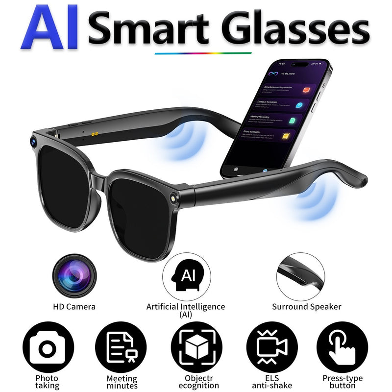 800W Photo And Video Recording AI Assistant Smart Glasses 2