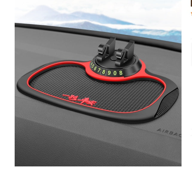 Non-Slip Car Phone Pad For 4-in-1 Car Parking Number Card Anti-Slip Mat Auto Phone Holder Sticky Anti Slide Dash Phone Mount 5