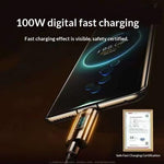 120W Digital-display Fast-charging Cable With Smart Power-off Feature 2