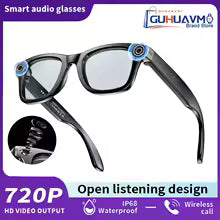 AI Smart Glasses with 8MP Camera Video Recording 100+ Language Translation Sunglasses Bluetooth Call Music Playing Men Women 3